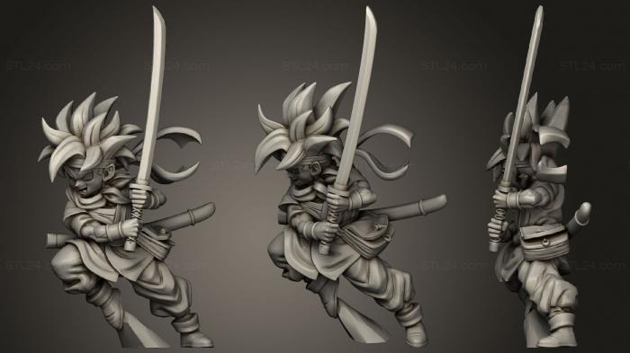 Figurines heroes, monsters and demons (Kentaro, STKM_2834) 3D models for cnc